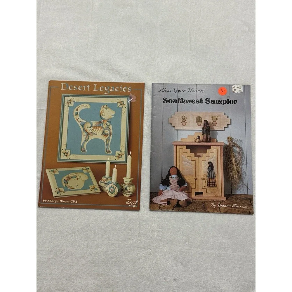 Tole Painting Lot 5 Books Santa Fe Southwestern Desert Patterns Christmas Crafts